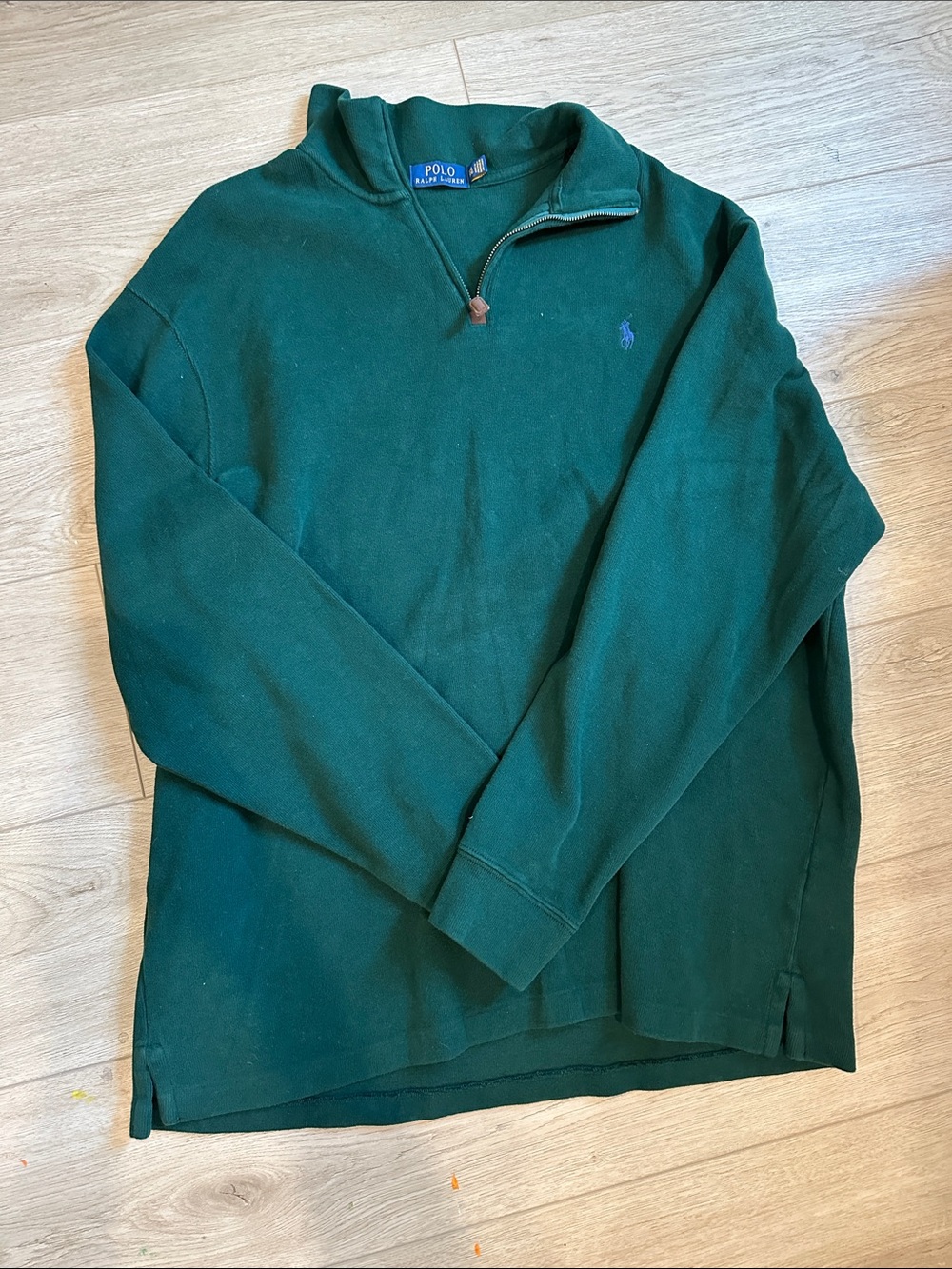 Polo by Ralph Lauren Forest Green Quarter-Zip Pullover